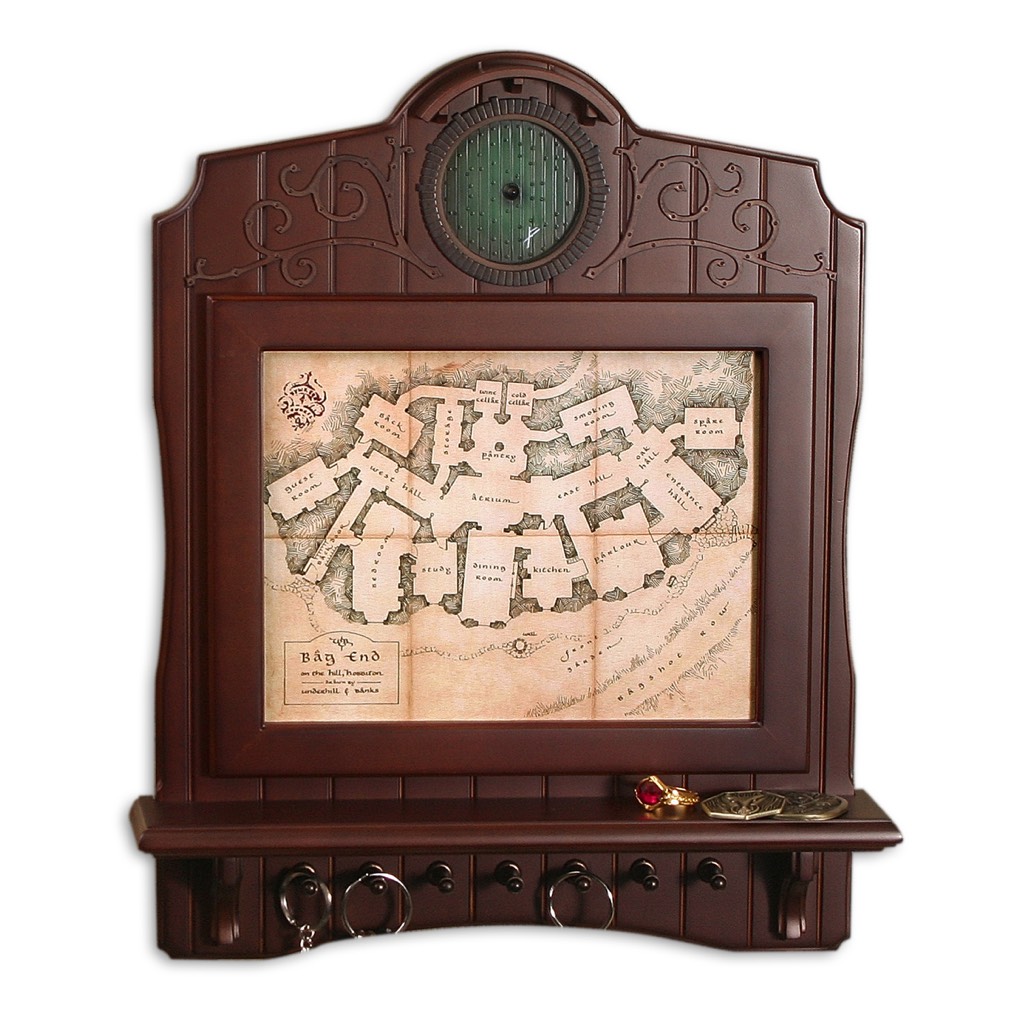 The Hobbit - Bag End Map Plaque Key Holder