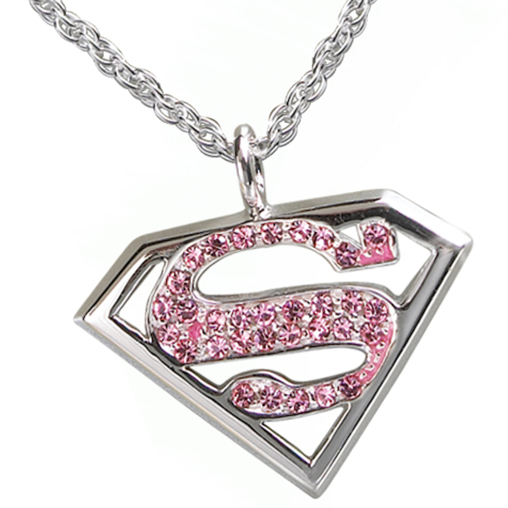 Supergirl Pink Logo Schlüsselanhänger Von The Noble Collection – Offizielles DC-Fanartikel
