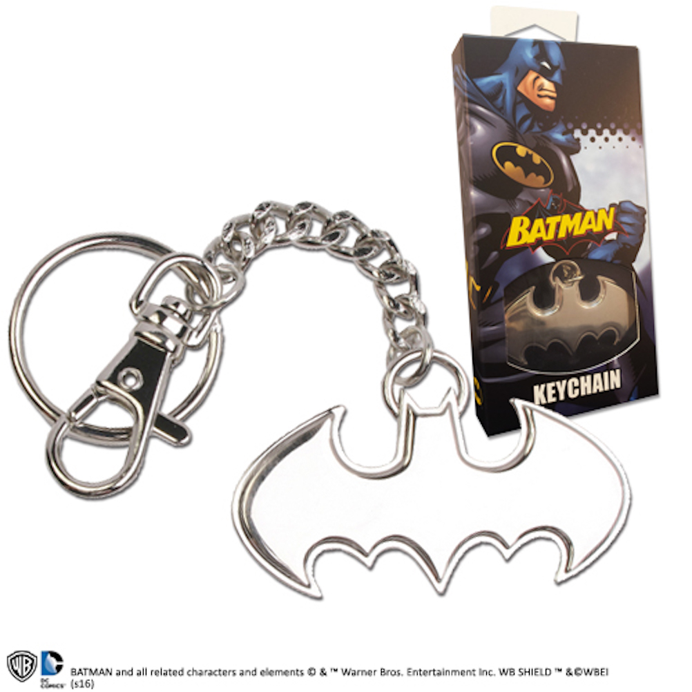 Batman 5.5cm Shaped Logo Keychain Stainless Steel (10)