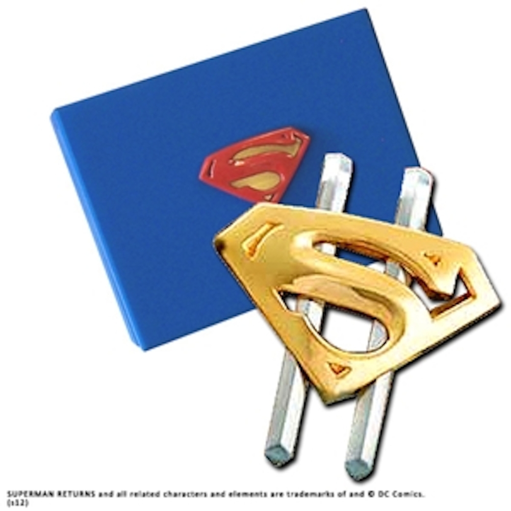 Superman Returns Shield Money Clip Gold Plated