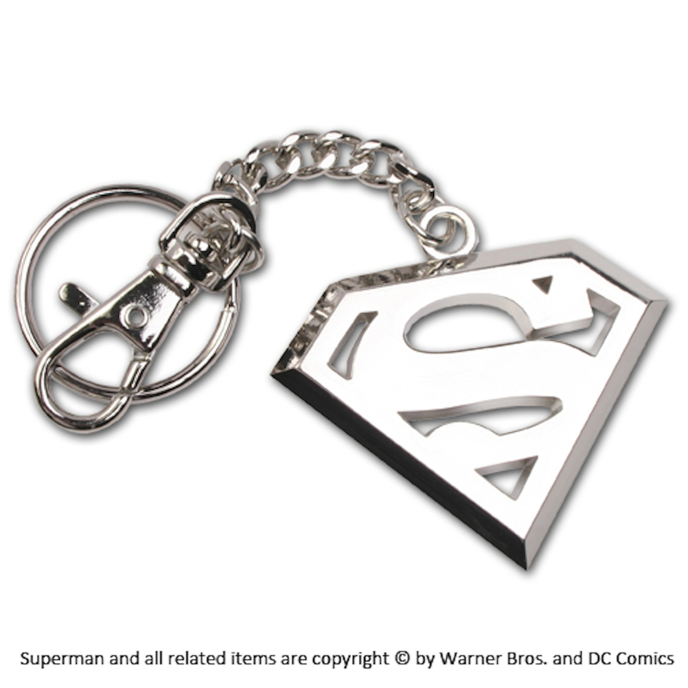 Superman 5cm Stainless Steel Logo Keychain (10)